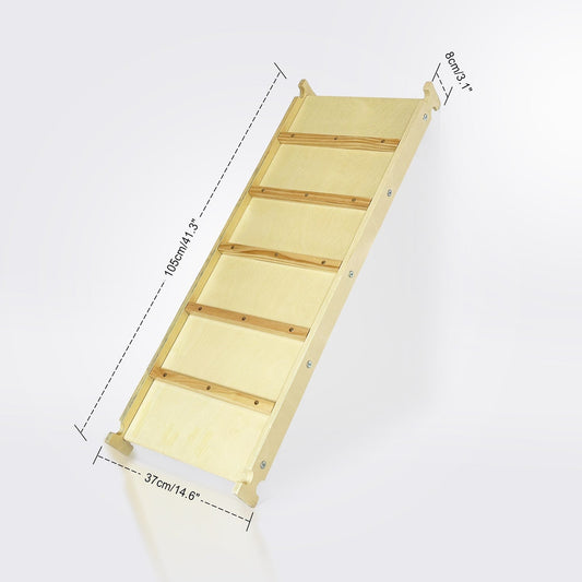 2 in 1 OLAV Wooden Climbing Ladder and Slide for Montessori Climbing Frames