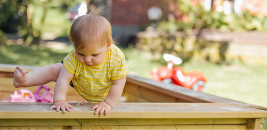 toddler on a playground