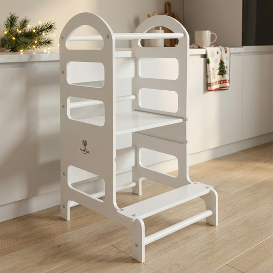 EIR Premium Wooden Learning Tower for Kids / Helper in the Kitchen for Babies and Toddlers