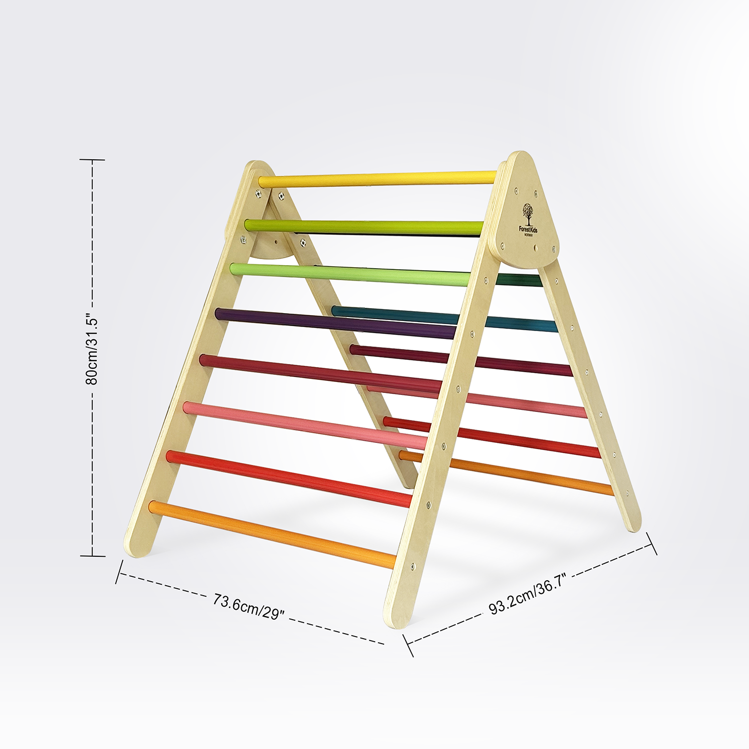 "TOR Kids Wooden Foldable Triangle photo with mesurements"