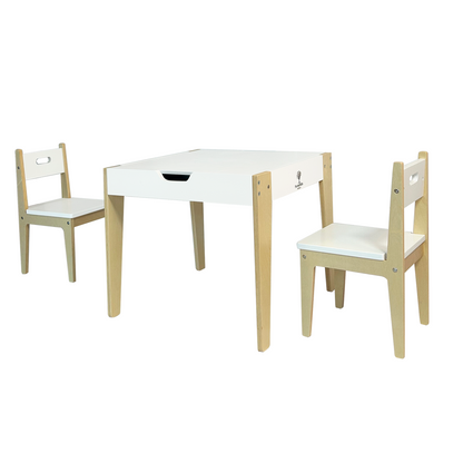 FRODE 5-in-1 Premium Wooden Table Children Set for Learning and Play