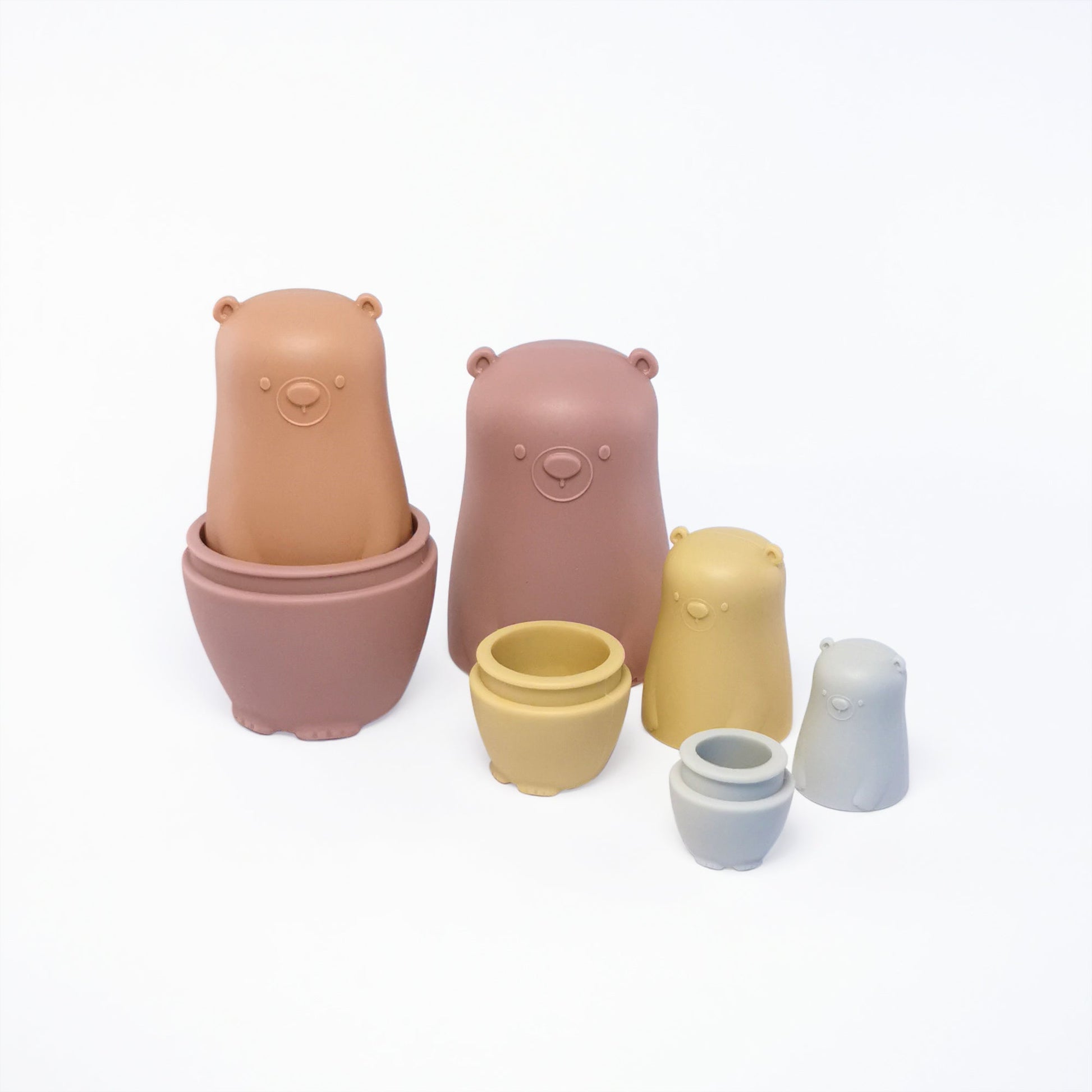  Matryoshka Dolls, Silicone Baby Bears, Montessori Toy, Toddler Gift