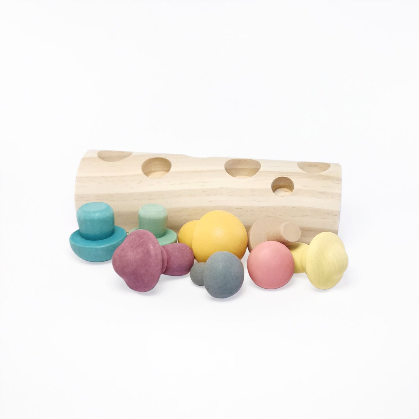 Montessori educational Wooden Mushroom Picking Toy