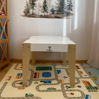 FRODE 5-in-1 Premium Wooden Table Children Set for Learning and Play