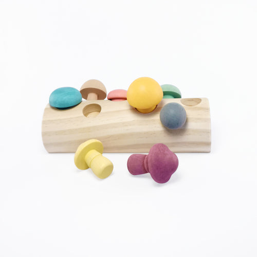 Montessori Wooden Mushroom Picking Toy