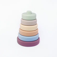 Load image into Gallery viewer, Montessori Silicone Stacking Tower toy for babies
