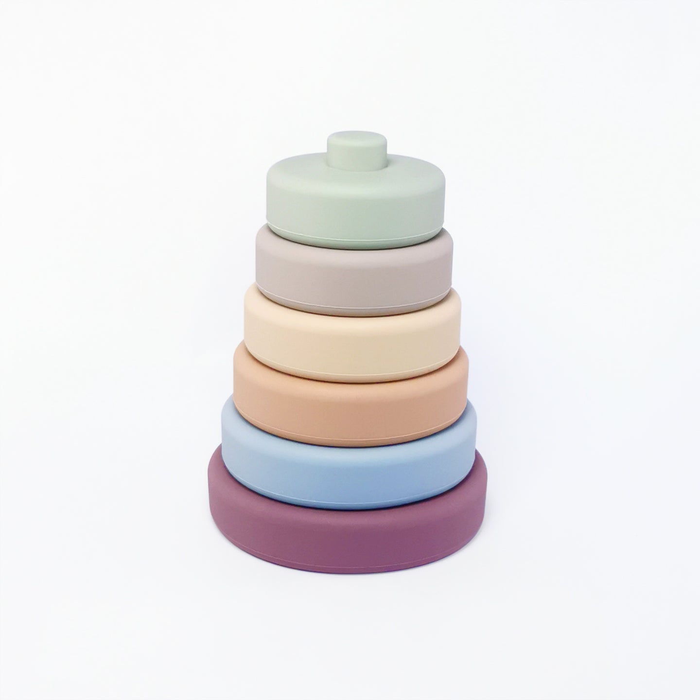 Montessori Silicone Stacking Tower toy for babies