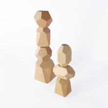 Load image into Gallery viewer, Natural wooden stacking stones from Forest Kids Norway
